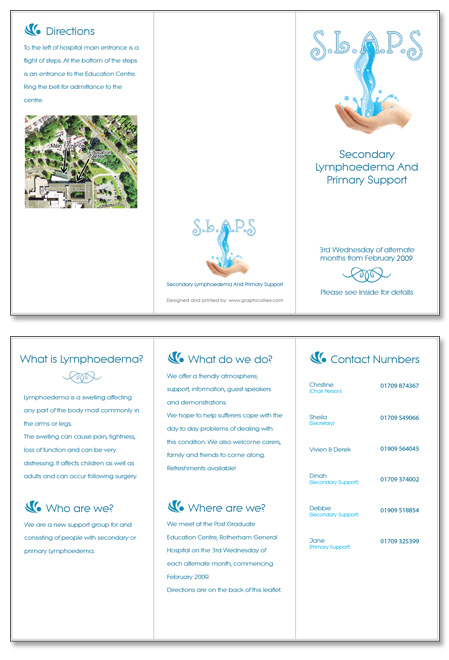 SLAPS A4 Gatefold Leaflets and Posters
