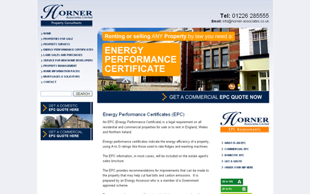 Horner Associates - Website revamp