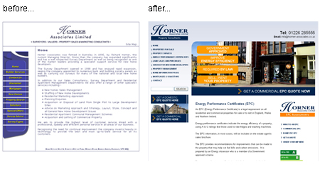Horner Associates - Website revamp