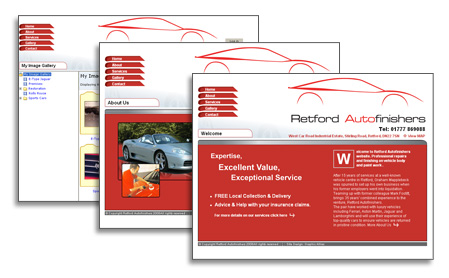 Retford Autofinishers Website
